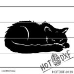 HOTDXF-0139 - SLEEPING KITTY CAT PET FURRY ANIMAL LOVER KITTEN